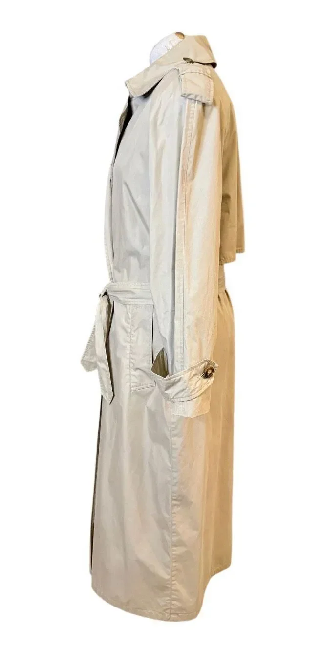 Talbots Double Breasted Trench Coat Lined Sz. 8. Timeless Classic Iconic
